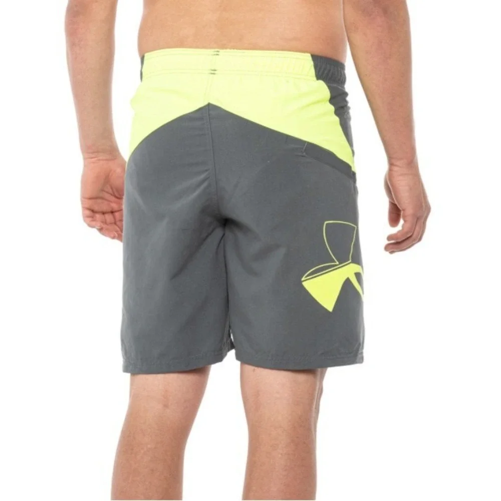 Under Armour Swim Shorts Mens Size Small Grey Icon Swim Trunk Shorts New